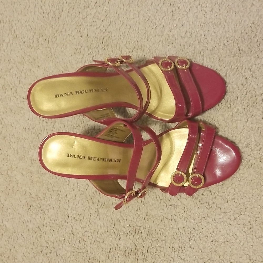 Strappy Maroon Dress Sandals